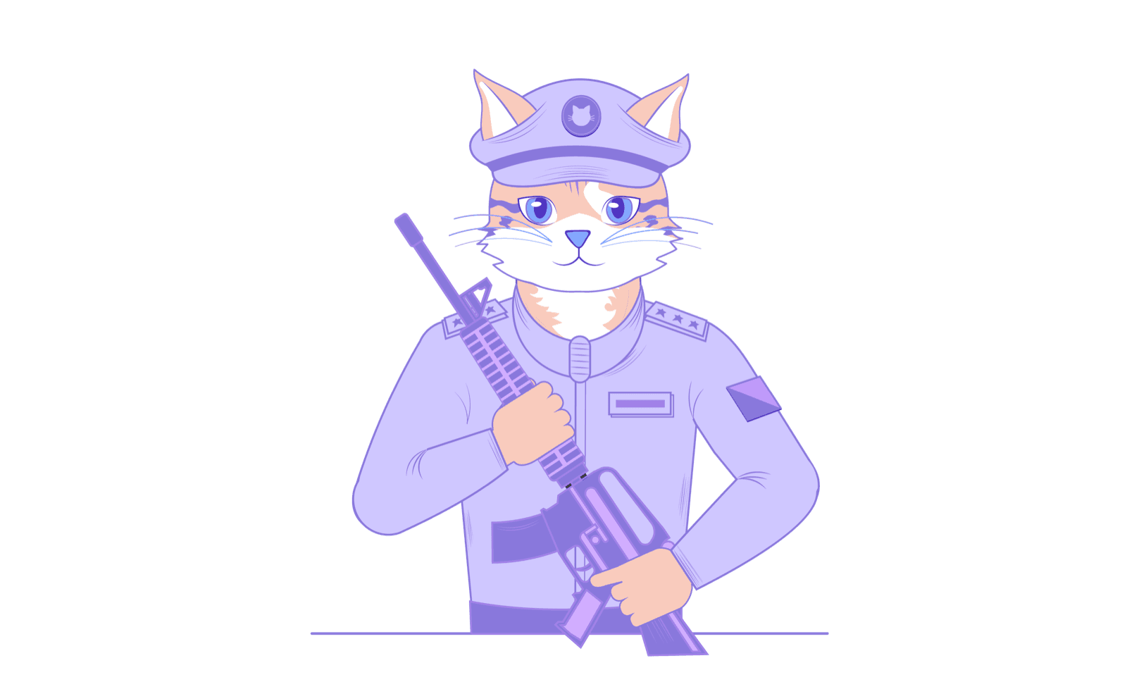 Unicat soldier on rug patrol